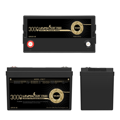 12 Vôn 12V 170Ah Lifepo4 Pin Lithium có thể sạc lại Chu kỳ sâu 4S1P