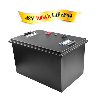 Bộ pin Lithium Ion Tế bào hình lăng trụ không thấm nước Lifepo4 16s 48v Bms 100ah