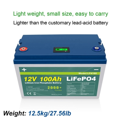200Ah 300Ah 100Ah 12V 32700 bộ pin lifepo4 LCD Màn hình điện thông minh BMS