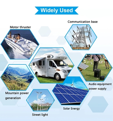 24V 36V 48V 12V Lifepo4 Ắc quy 12v 200ah Du thuyền Bộ lưu điện năng lượng mặt trời