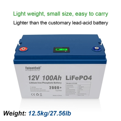 Lifepo4 Golf Pin Pin năng lượng mặt trời RV có thể sạc lại 100ah 12v Pin lithium lifepo4