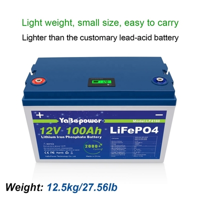 Lifepo4 12v 100ah Lithium Iron Phosphate Gói pin Xe đạp điện Xe đạp chơi golf