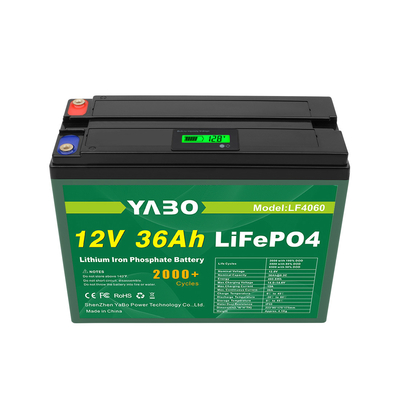 Pin Lifepo4 12V 36Ah cho chu kỳ sâu năng lượng lưu trữ năng lượng mặt trời