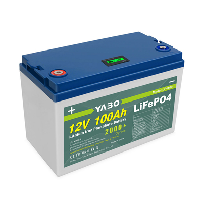 100 Ah Lifepo4 12 Volt Chu kỳ sâu Pin Lithium 2000 Chu kỳ thay thế gel