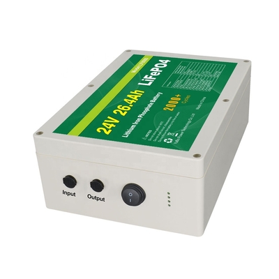 Chu kỳ pin 25,6V 26,4Ah 24V Lifepo4 Tuổi thọ dài có thể sạc lại