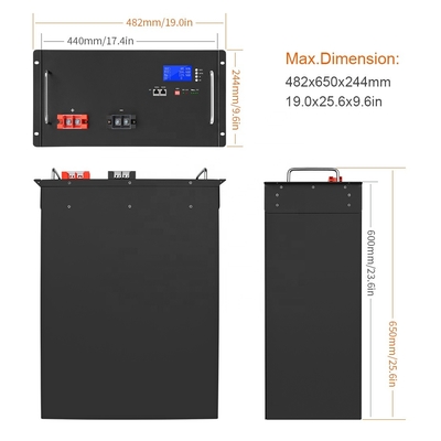 3.5kwh 10kwh 51.2 V 200ah Lifepo4 Pin Lithium 100Ah 2000 chu kỳ