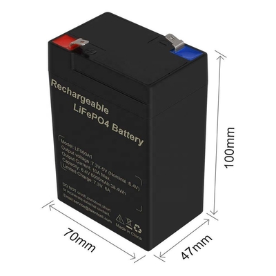 6.4V 4.5Ah 6v 5Ah Chu kỳ sâu Pin LiFePO4 có thể sạc lại Đèn chiếu sáng