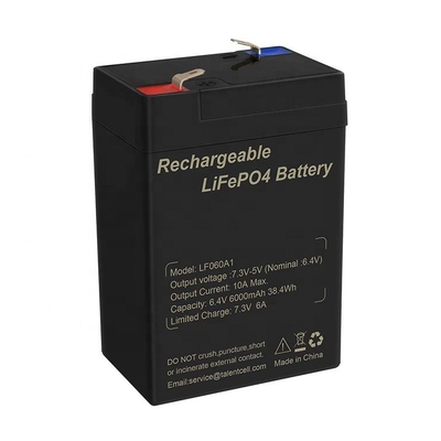 6Ah 6V Lifepo4 Pin Lithium chu kỳ sâu cho đồ chơi Xe đạp Đèn pha Xe đạp