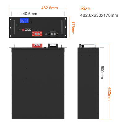 Bộ pin chu kỳ sâu chất lượng cao tùy chỉnh 3.2V 16S1P 170Ah Bộ lưu trữ năng lượng Pin lithium 48V LiFePO4