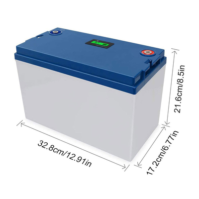 FCC 100ah 12 Volt Lifepo4 Pin M8 Terminal IP55 Vỏ nhựa