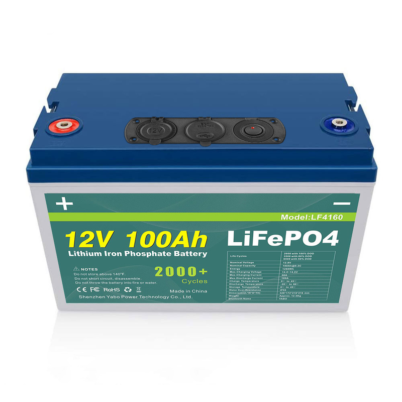 Bộ pin 24V 36V 48V 72V 12v 100ah Lifepo4 Tích hợp Sắt Lithium Axit Chì BMS