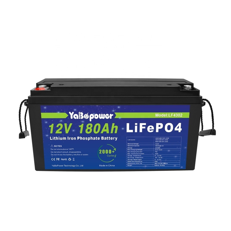 Chứng nhận tiêu chuẩn cao và chất lượng đảm bảo Pin Lithium ion Lifepo4 12v180Ah cho hệ thống hybrid