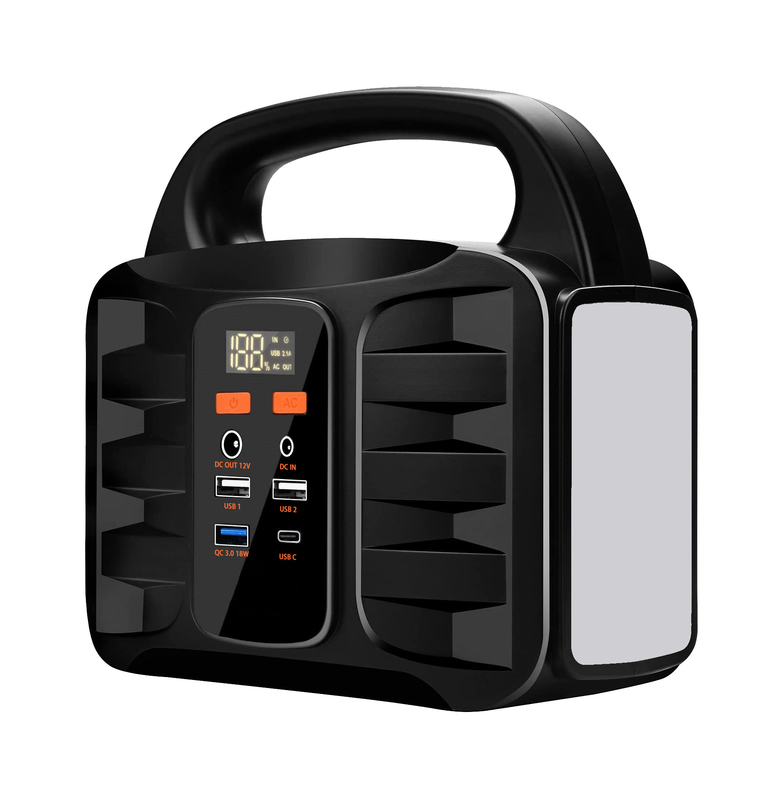 Trạm phát điện di động chạy bằng năng lượng mặt trời 220v Ac Outlet 150W 50000mAh Cung cấp máy phát điện