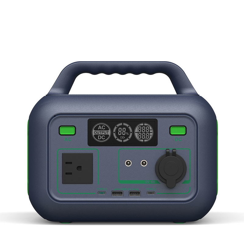 Pin cắm trại Trạm năng lượng mặt trời Lithium Ngoài trời Loại C Đầu vào PD60W 300W