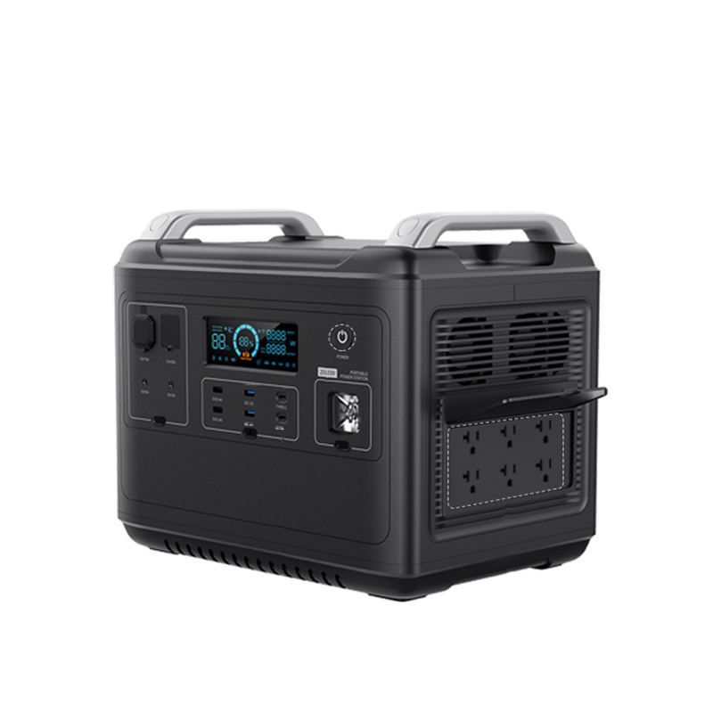 Trạm phát điện di động Lithium Ups Lifepo4 Năng lượng mặt trời 2000W 1000 Watt Hai chiều nhanh